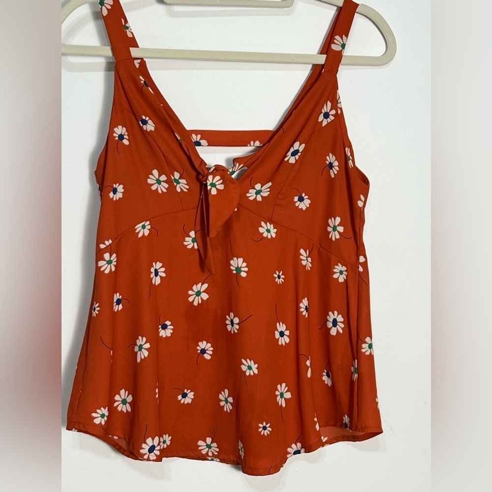 Sienna Sky Y2K Babydoll Daisy Floral Sheer Top Size Small - Picture 2 of 7
